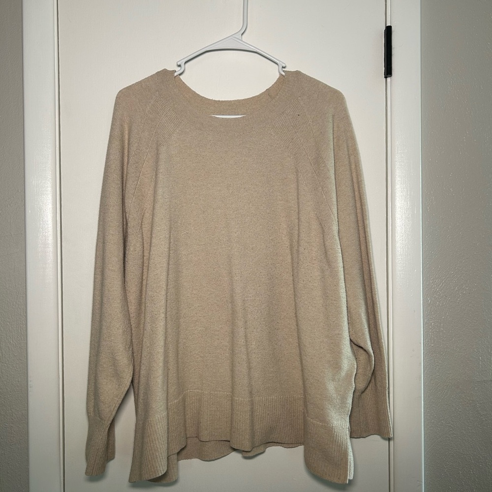 Ava & Viv Light Tan Knit Top